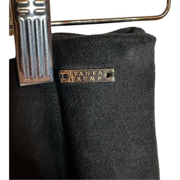 Ivanka Trump black suede like stretch pull on pants size medium - Picture 3 of 6